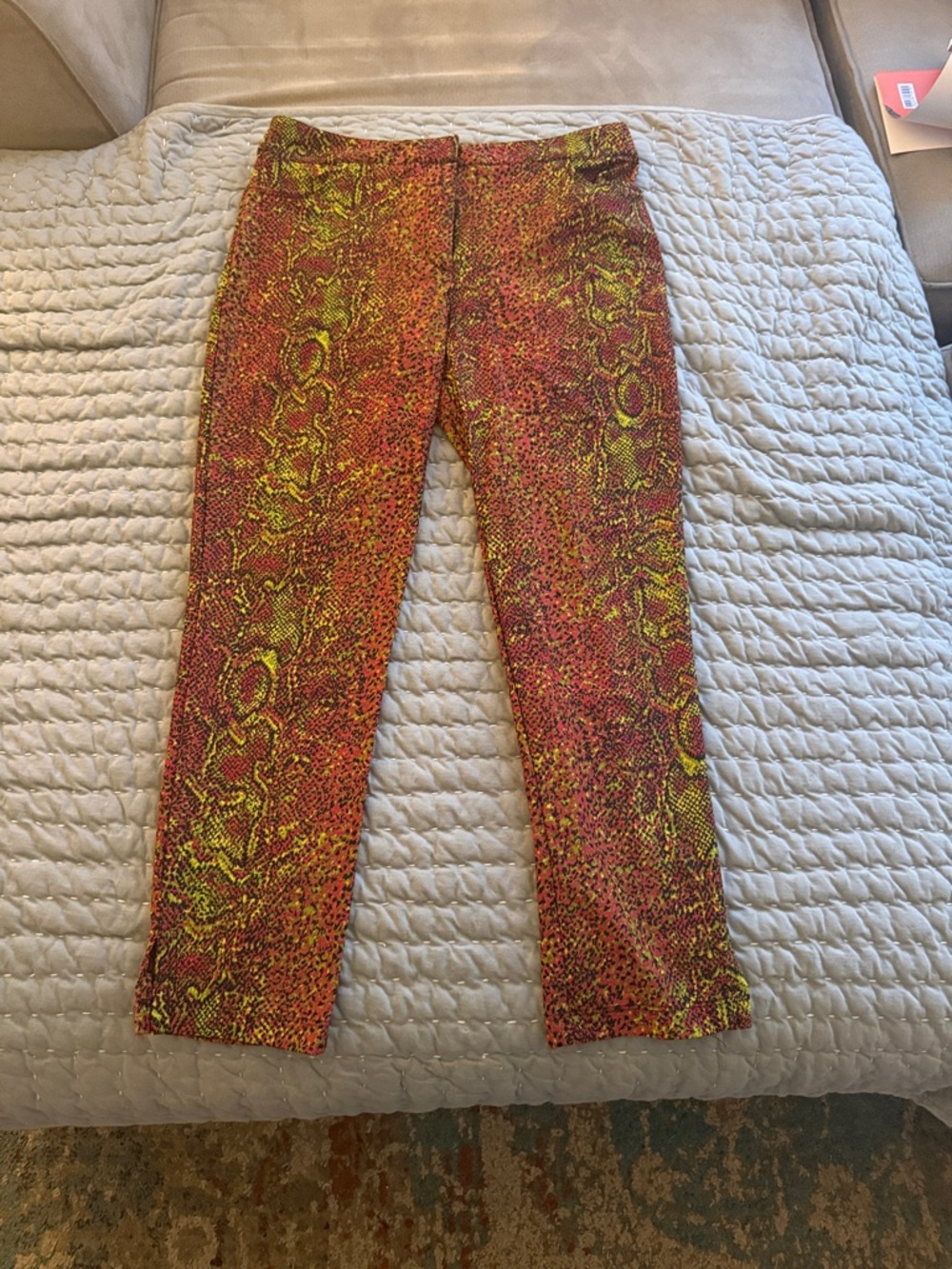 Betsey Johnson Vintage Faux Snakeskin Pants Size Small